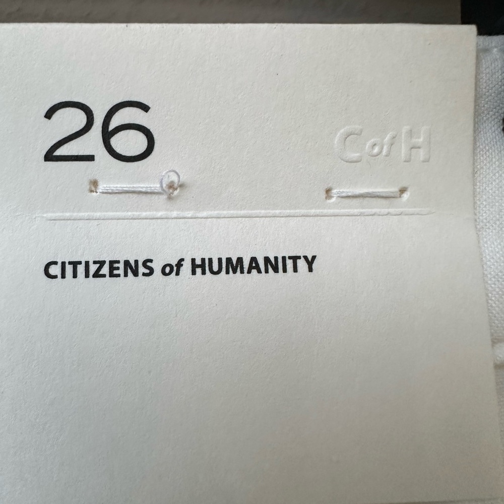 Citizens Of Humanity Marcelle Jeans in Off White-26 NWT - Picture 7 of 16